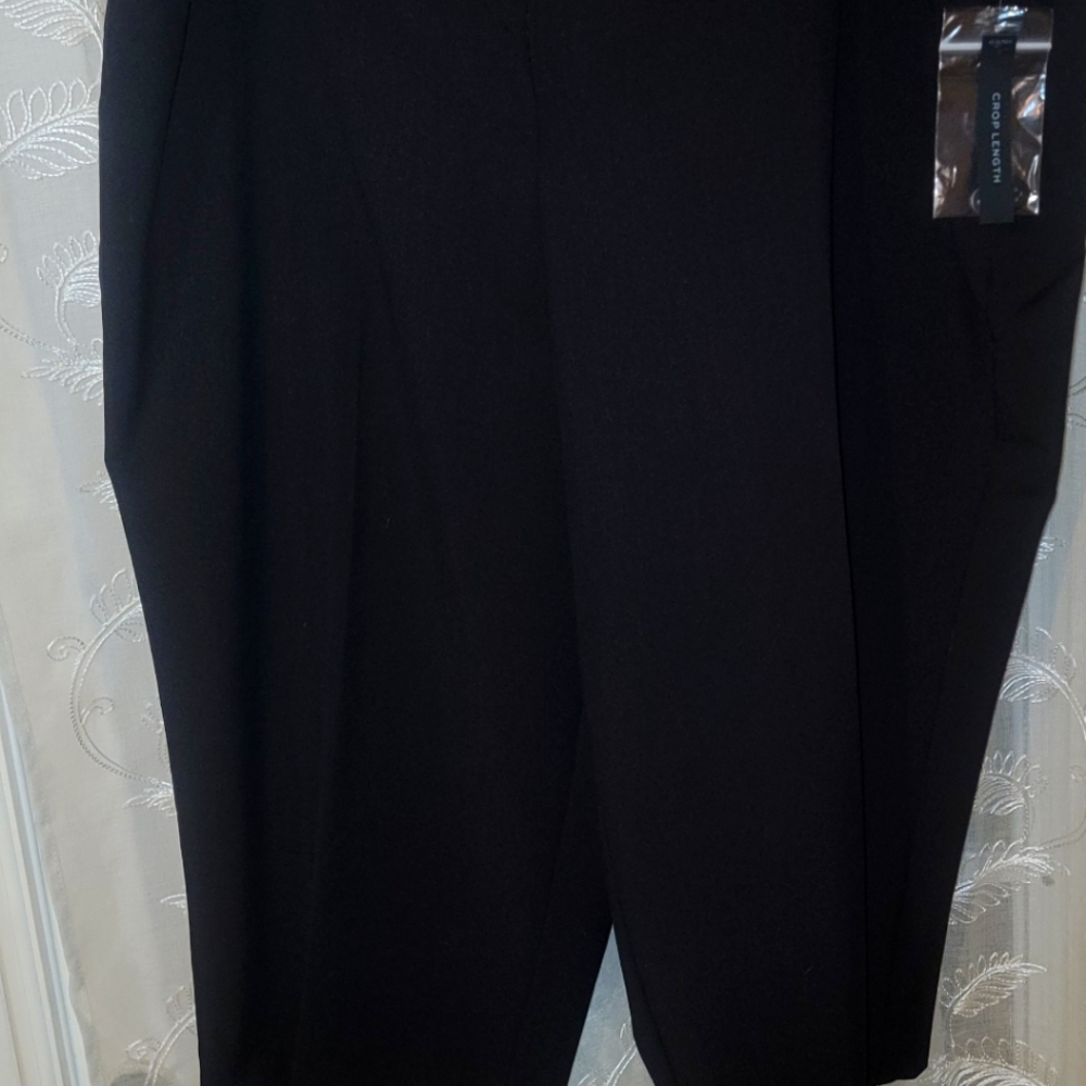 Crop length capri-style dress pants.
